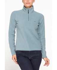 PILE COLLO ALTO MEZZA ZIP CON MANICA LUNGA