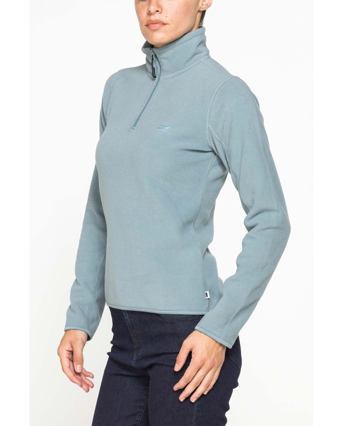 PILE COLLO ALTO MEZZA ZIP CON MANICA LUNGA