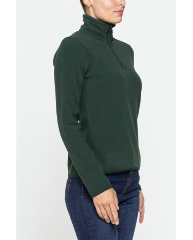 PILE COLLO ALTO MEZZA ZIP CON MANICA LUNGA