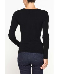 MAGLIA IN COSTINA IRREGOLARE CON SCOLLO QUADRATO