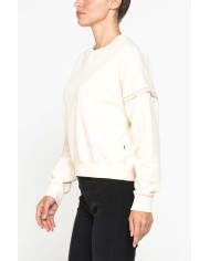 FELPA GIROCOLLO OVERSIZE FIT IN COTONE