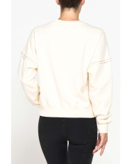 FELPA GIROCOLLO OVERSIZE FIT IN COTONE