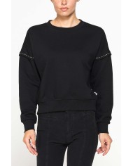 FELPA GIROCOLLO OVERSIZE FIT IN COTONE