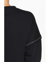 FELPA GIROCOLLO OVERSIZE FIT IN COTONE