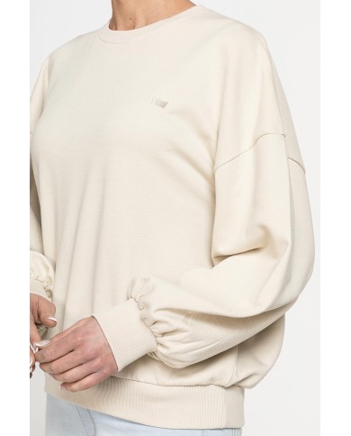 FELPA GIROCOLLO OVERSIZE FIT CON MANICA AMPIA