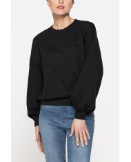 FELPA GIROCOLLO OVERSIZE FIT CON MANICA AMPIA