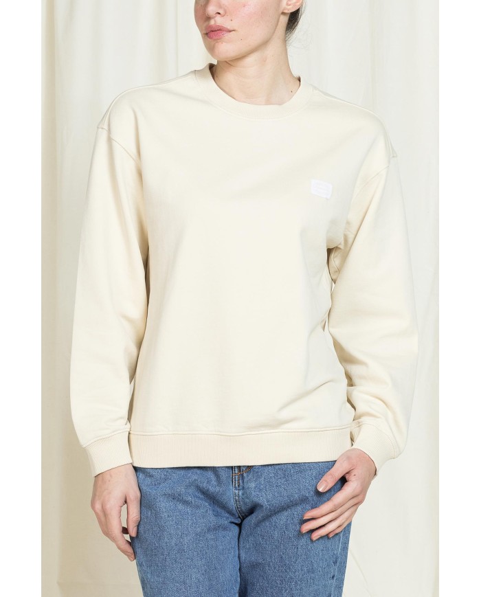 FELPA GIROCOLLO REPLICA OVERSIZE FIT IN PURO COTONE