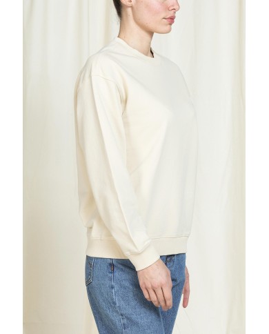 FELPA GIROCOLLO REPLICA OVERSIZE FIT IN PURO COTONE