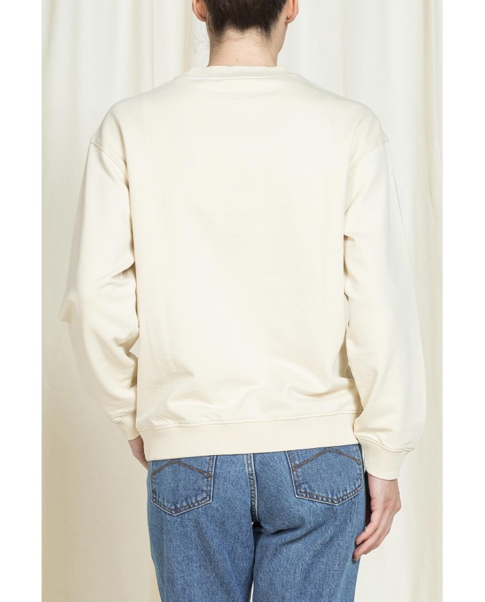 FELPA GIROCOLLO REPLICA OVERSIZE FIT IN PURO COTONE