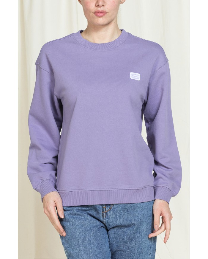 FELPA GIROCOLLO REPLICA OVERSIZE FIT IN PURO COTONE