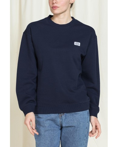 FELPA GIROCOLLO REPLICA OVERSIZE FIT IN PURO COTONE