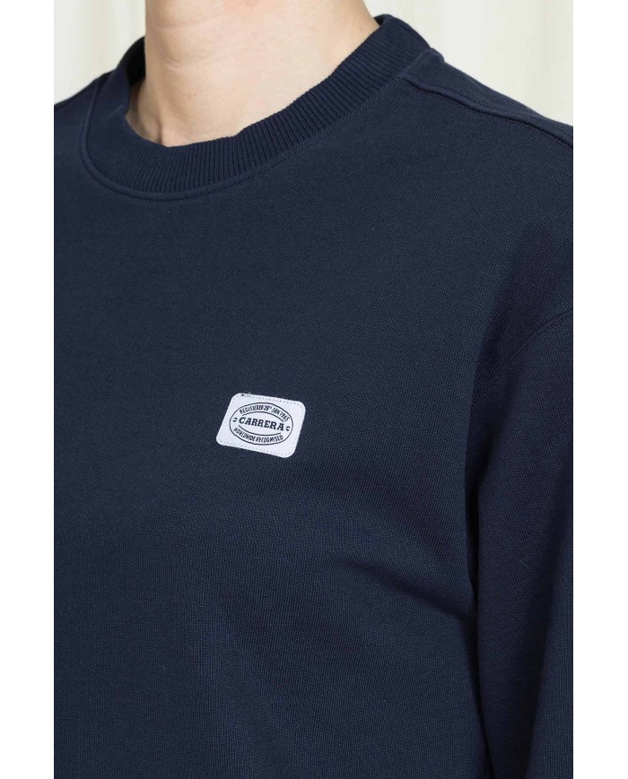 FELPA GIROCOLLO REPLICA OVERSIZE FIT IN PURO COTONE