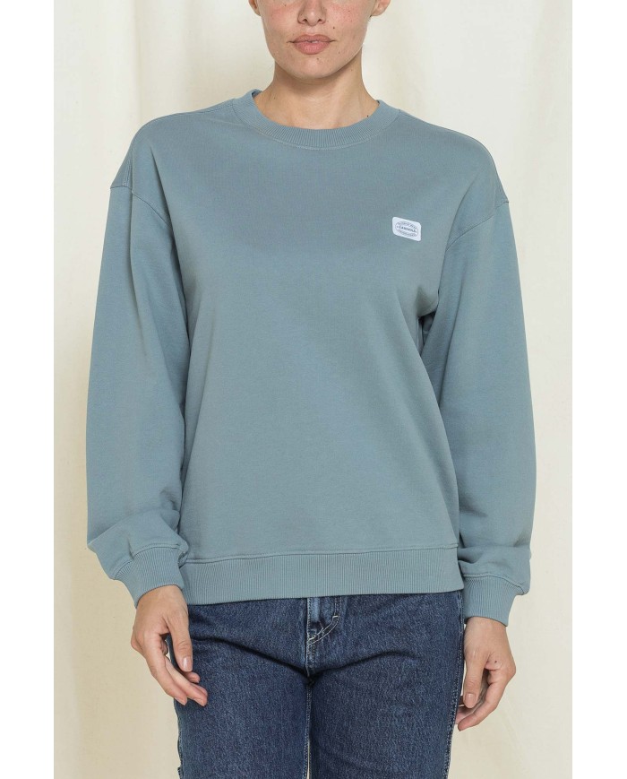 FELPA GIROCOLLO REPLICA OVERSIZE FIT IN PURO COTONE