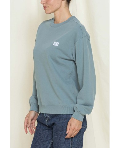 FELPA GIROCOLLO REPLICA OVERSIZE FIT IN PURO COTONE