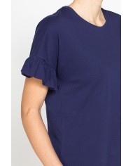 T-SHIRT MANICA CORTA CON ROUGES COMFORT FIT