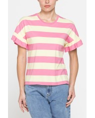 T-SHIRT MANICA CORTA CON ROUGES COMFORT FIT