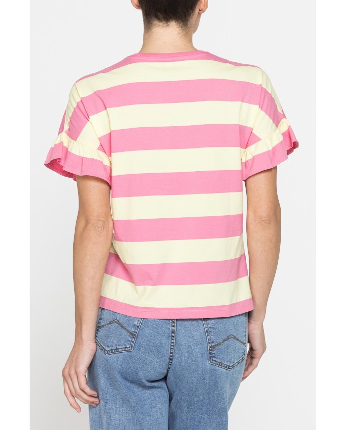 T-SHIRT MANICA CORTA CON ROUGES COMFORT FIT