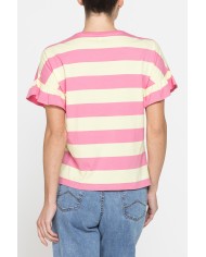 T-SHIRT MANICA CORTA CON ROUGES COMFORT FIT