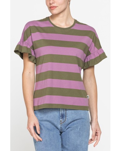 T-SHIRT MANICA CORTA CON ROUGES COMFORT FIT