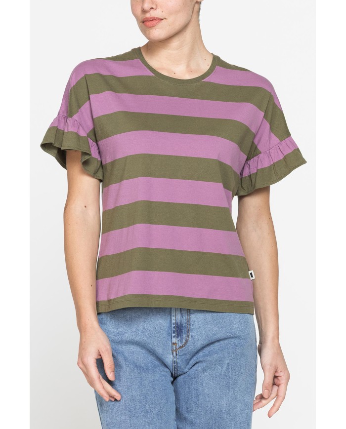 T-SHIRT MANICA CORTA CON ROUGES COMFORT FIT