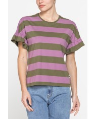 T-SHIRT MANICA CORTA CON ROUGES COMFORT FIT