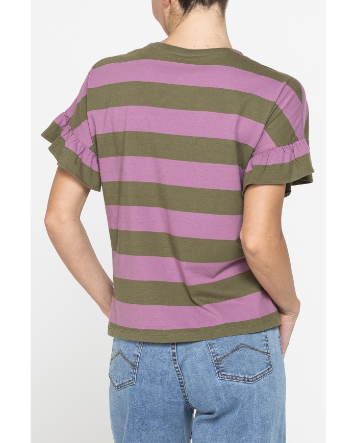 T-SHIRT MANICA CORTA CON ROUGES COMFORT FIT