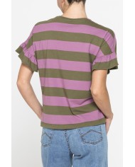 T-SHIRT MANICA CORTA CON ROUGES COMFORT FIT