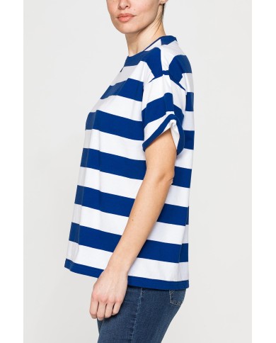 T-SHIRT OVERSIZE MODELLO BOYFRIEND A RIGHE