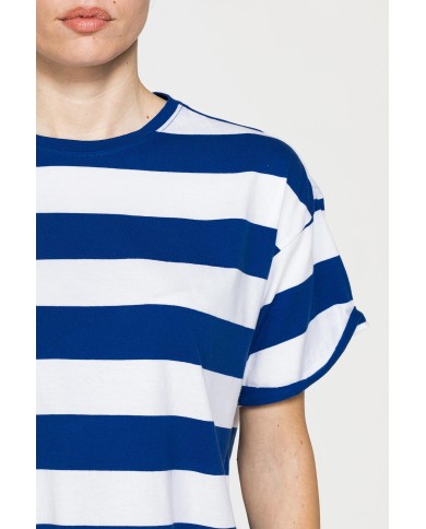 T-SHIRT OVERSIZE MODELLO BOYFRIEND A RIGHE