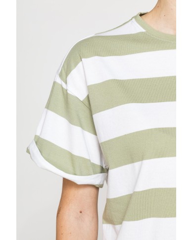 T-SHIRT OVERSIZE MODELLO BOYFRIEND A RIGHE
