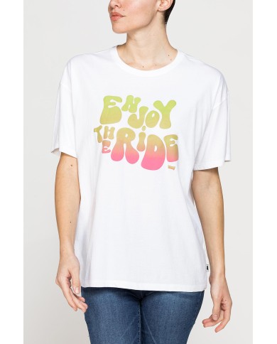 T-SHIRT OVERSIZE MODELLO BOYFRIEND CON STAMPA