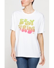 T-SHIRT OVERSIZE MODELLO BOYFRIEND CON STAMPA