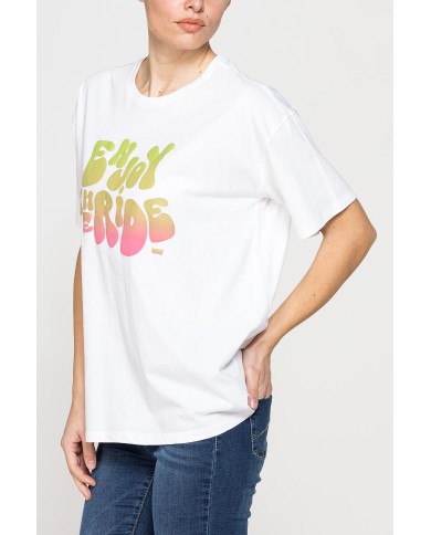 T-SHIRT OVERSIZE MODELLO BOYFRIEND CON STAMPA