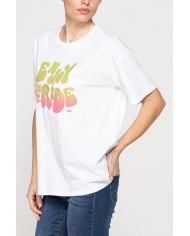 T-SHIRT OVERSIZE MODELLO BOYFRIEND CON STAMPA