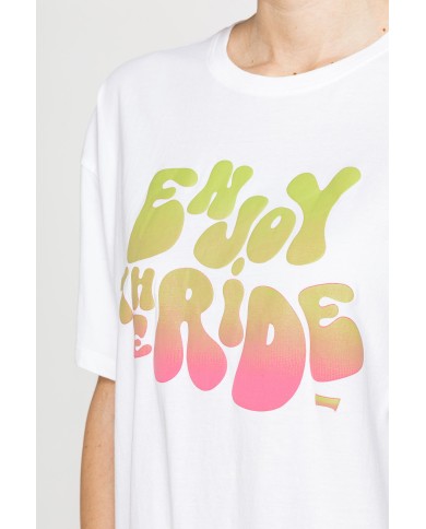 T-SHIRT OVERSIZE MODELLO BOYFRIEND CON STAMPA