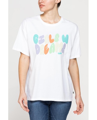 T-SHIRT OVERSIZE MODELLO BOYFRIEND CON STAMPA