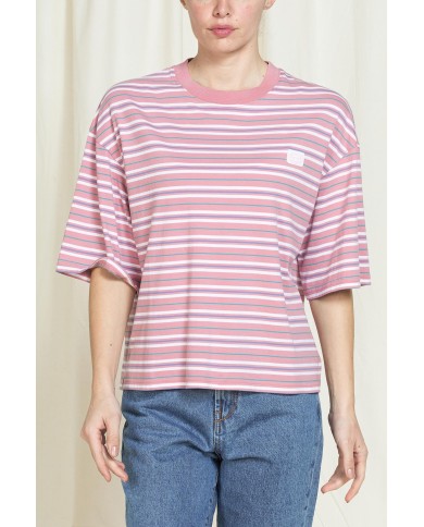 T-SHIRT GIROCOLLO REPLICA IN JERSEY  OVERSIZE FIT