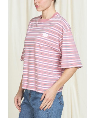 T-SHIRT GIROCOLLO REPLICA IN JERSEY  OVERSIZE FIT