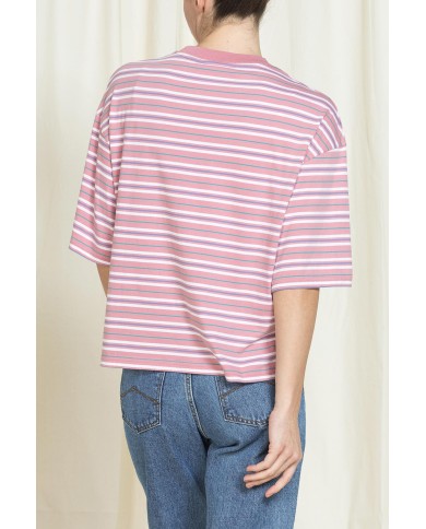 T-SHIRT GIROCOLLO REPLICA IN JERSEY  OVERSIZE FIT