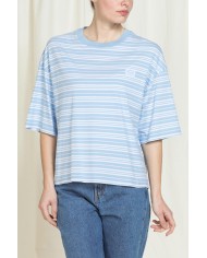 T-SHIRT GIROCOLLO REPLICA IN JERSEY  OVERSIZE FIT