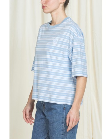 T-SHIRT GIROCOLLO REPLICA IN JERSEY  OVERSIZE FIT