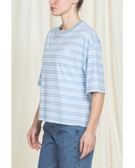 T-SHIRT GIROCOLLO REPLICA IN JERSEY  OVERSIZE FIT