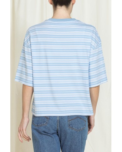 T-SHIRT GIROCOLLO REPLICA IN JERSEY  OVERSIZE FIT