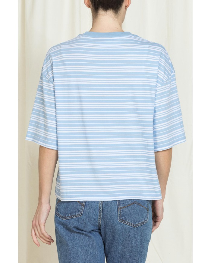 T-SHIRT GIROCOLLO REPLICA IN JERSEY  OVERSIZE FIT