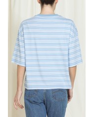 T-SHIRT GIROCOLLO REPLICA IN JERSEY  OVERSIZE FIT