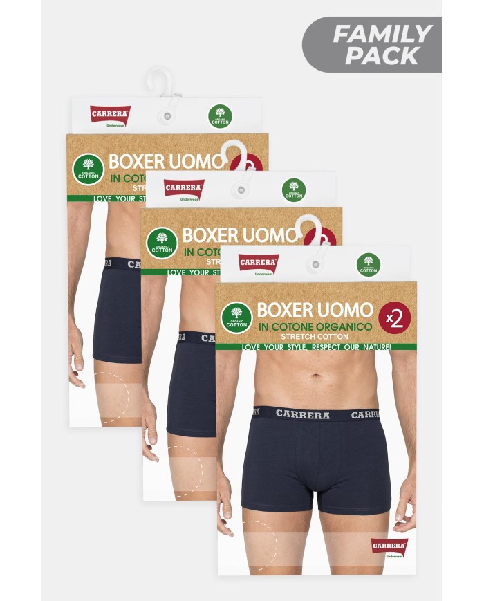 CONFEZIONE DA 6 BOXER UOMO