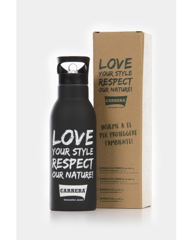 Borraccia TERMICA da 500 ml in acciaio 100% riciclabile. Borraccia TERMICA da 500 ml in acciaio 100% riciclabile.