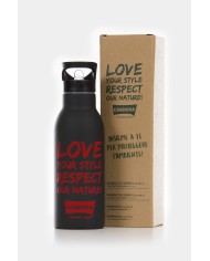 Borraccia TERMICA da 500 ml in acciaio 100% riciclabile.