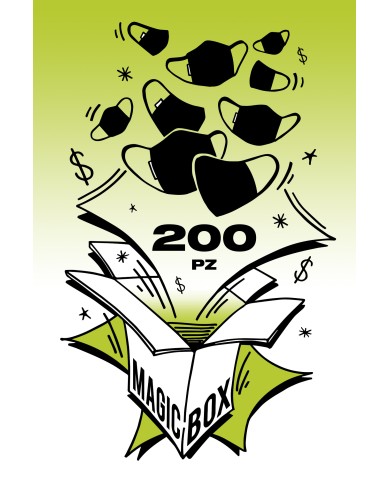 BOX 200 MASCHERINE  PROTETTIVE RIUTILIZZABILI. Dispositivo medico classe 1 testato e approvato dir. 93/42CE 