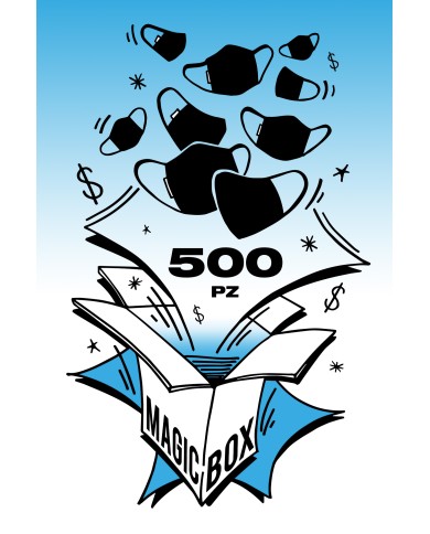 BOX 500 MASCHERINE  PROTETTIVE RIUTILIZZABILI. Dispositivo medico classe 1 testato e approvato dir. 93/42CE 